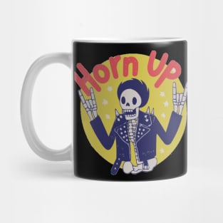 Skeleton Finger Horn Up! Mug